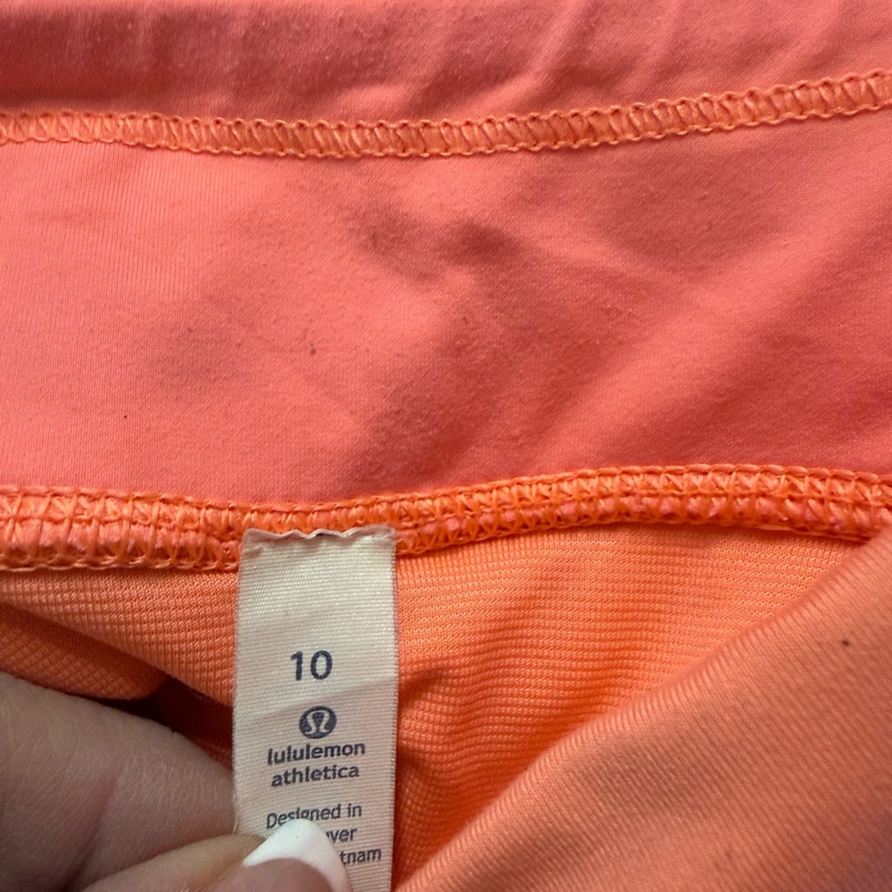 lululemon athletica Orange Athletic Shorts - Picture 3 of 3